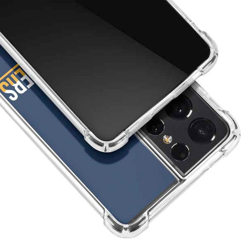 West Virginia University Blue Wood Floor Galaxy S21 Ultra 5G Clear Case